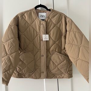 New Zara quilted jacket medium